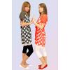 Rochie babydoll din voal cu buline mari