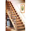 Scara dreapta din lemn stejar - Trepte Lemn Stejar