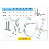 Scari din aluminiu cu balamale articulate SBA - Scari