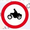Semn de circulatie Accesul interzis motocicletelor - Indicat