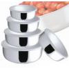 Set boluri caserole inox cu capac 5 bucati