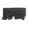 Set brau papion si batista - negru - Batiste