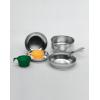 Set de Gatit 2 Persoane - Aluminiu Lustruit