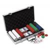 Set pentru jocul de poker in servieta din aluminiu