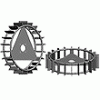 Set roti metalice fara manicot - Motocultoare