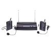 Statie audio cu doua microfoane lavaliera LS 902 MIK2019-1
