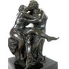 Statueta bronz Sarutul - sculptura inscriptionata Gsaky 026