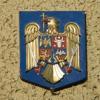 Stema Romaniei turnata in aluminiu in relief pentru scoli -