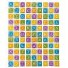 Sticker ABC cifre 1x1 cm 99 bucati