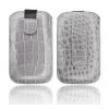 Toc slim Forcel Croco iPhone 4 gri