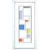 Usa din tamplarie pvc geam termopan-Alb - Geam Termopan