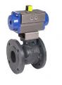 Robinet sfera flansa actionare pneumatica fonta