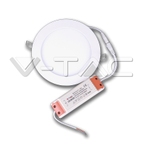 22W Panou Mini LED &#8211; Rotund Alb Cald &#8211; Fara Driv