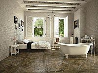 Gresie imitatie parchet Kouros