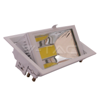 30W Spot LED COB &#8211;  Patrat PKW Alb Rece