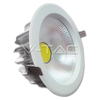30W Spot LED COB Reflector &#8211; Rotund PKW Alb Rece