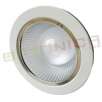 4W Lampa Spot LED COB rotunda, sticla mata, alb, lumina cald