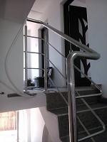 Balustrade inox cu pornire gat de lebada