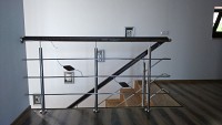 Balustrade inox insertie lemn model deosebit