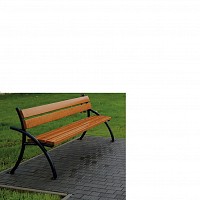 Banca gradina parc din profil metalic