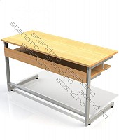 Pupitru scoala 2 locuri – model 1541