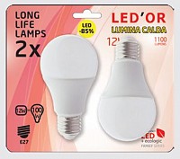 Bec LED A60 12W set 2 becuri Led\'or