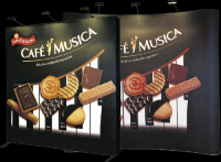 Sistem de expunere textile Velcro - structura aluminiu