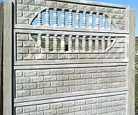 Gard beton armat - imitatie de caramida