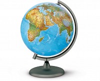 Glob geografic pamantesc iluminat, 30 cm