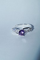 Inel GemStone placat cu argint