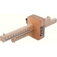 Marcator / zgarieci dublu de dimensiuni cu doua opritoare 17