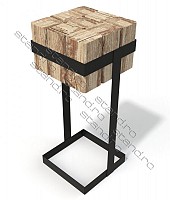 Masa metalica cu lemn stil rustic - model 1211