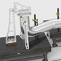 Mese de sudura - sisteme cu sina