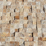 Mozaic Travertin Yellow 3D