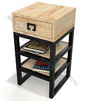 Noptiera metalica stil rustic - model 1843