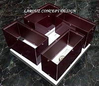 PLAFONIERE MODERNE BORDO LCD=792 BOR