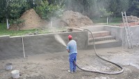 Piscine beton torcretat