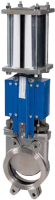 Robineti cutit inox actionare pneumatica