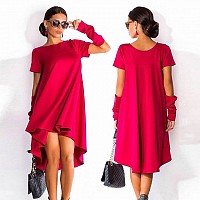 Rochie larga trendy cu manusi