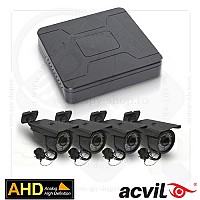 SISTEM SUPRAVEGHERE EXTERIOR AHD CU 4 CAMERE VIDEO ACVIL EXT