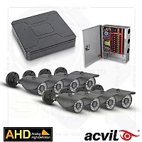 SISTEM SUPRAVEGHERE EXTERIOR AHD CU 8 CAMERE VIDEO ACVIL EXT