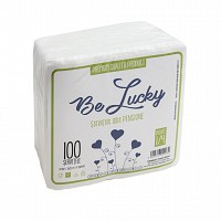 Servetele albe Pensiune 33x33-1 str, 100 buc/pac, pliere 1/4