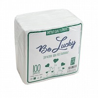 Servetele albe Restaurant, 33x33-2 str, 100 buc/pac, 1/4