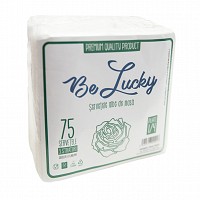 Servetele albe de masa 38x38-3 straturi, 75 buc/pac