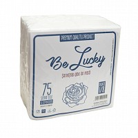 Servetele albe de masa 38x38 cm , 3 straturi, 75 buc/pac