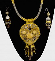 Set colier cercei YELLOW MISTERY