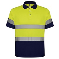 Tricou polo cu dungi reflectorizante
