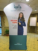 Sistem de expunere textil EXPO cu dubla fata