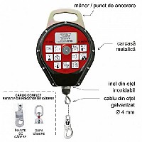 Opritoare retractabile de cadere cu cablu CR
