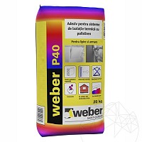 Adeziv pentru sisteme de izolatie termica - Weber P40 max? -